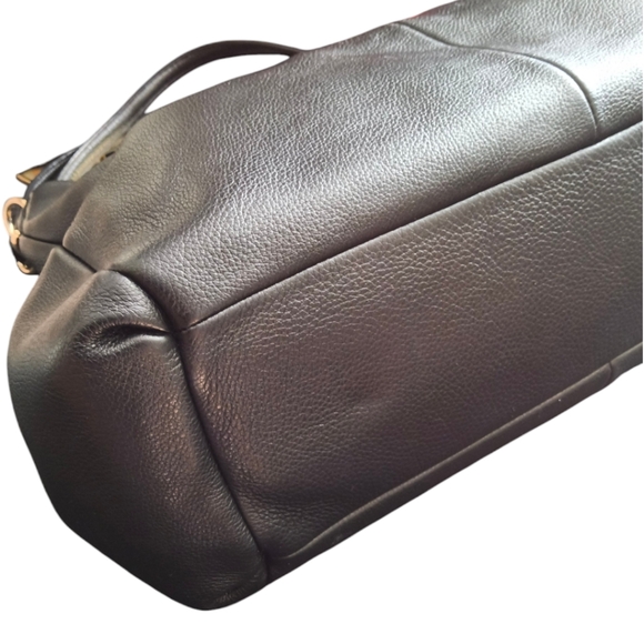 Coach Phoebe Black Pebbled Leather 3 Compartment Shoulder Bag F35723 - Picture 11 of 16